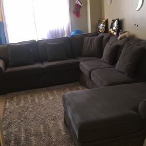 Sectional living room couch.